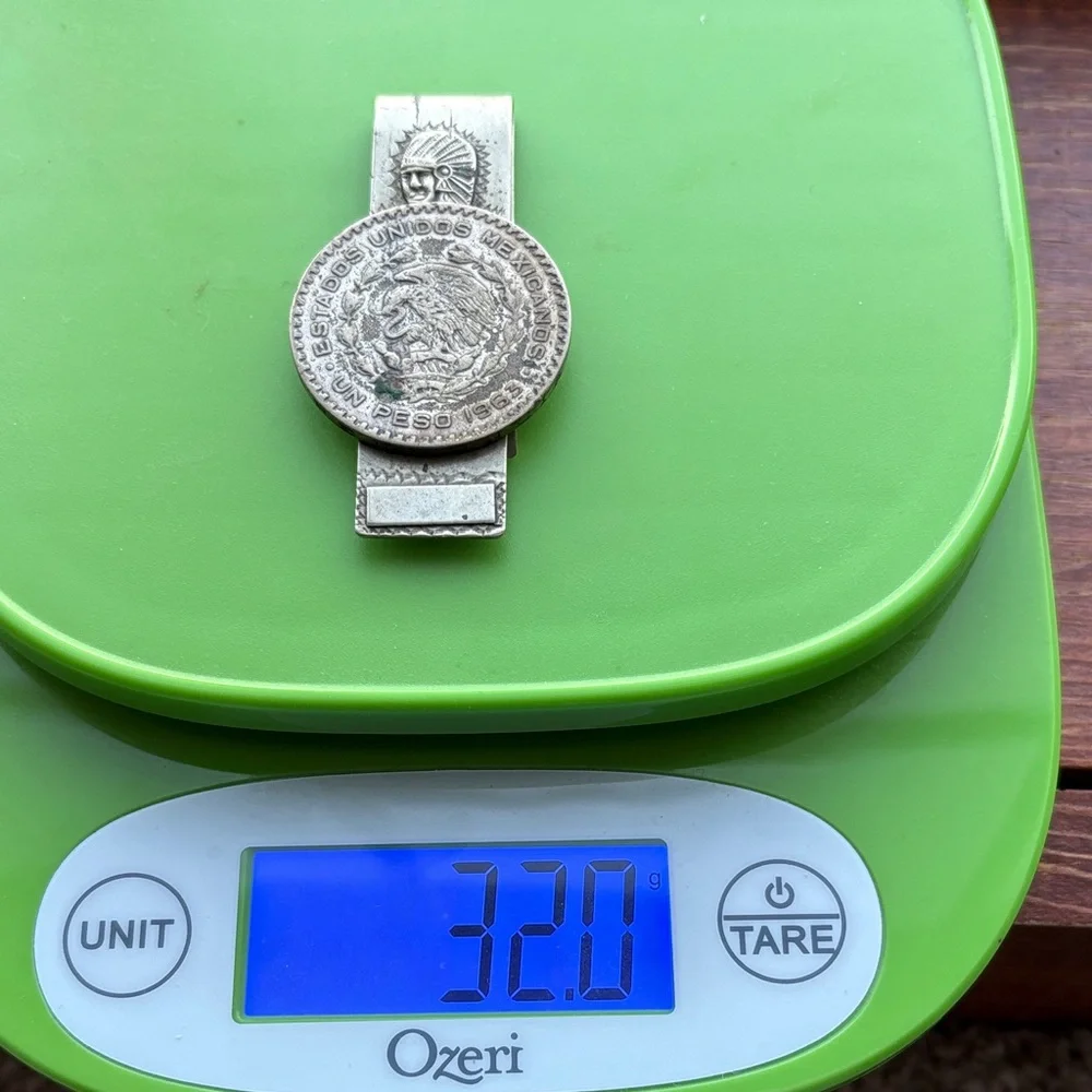 1963 Silver Coin Design Money Clip